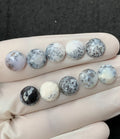 Natural Dendrite Opal Gemstone Rose Cut Round Shape Cabochon High Quality Loose Gemstones For Jewelry Making 10 MM Size 10 Pcs V2523