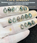 Natural Moss Agate Gemstone Rose Cut Pear Shape Cabochon High Quality Loose Gemstones For Jewelry Making 10x7 MM Size 16 Pc V2972