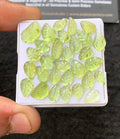 Natural Peridot Gemstone Hand Carved Leaf Shape Cabochon High Quality Loose Gemstones For Jewelry Making 7-12 MM Size 30 Pcs V4297