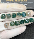 Natural Moss Agate Gemstone Rose Cut Cushion Shape Cabochon High Quality Loose Gemstones For Jewelry Making 10 MM Size 12 Pc V2999