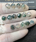 Natural Moss Agate Gemstone Step Cut Hexagon Shape Cabochon High Quality Loose Gemstones For Jewelry Making 8 MM Size 15 Pc V3009