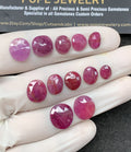 Natural Ruby Gemstone Rose Cut Mix Shape Cabochon High Quality Loose Gemstones For Jewelry Making 9-13 MM Size 12 Pcs V2595