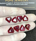 Natural Garnet Gemstone Step Cut Fancy Shape Cabochon High Quality Loose Gemstones For Jewelry Making 12 MM Size 8 Pcs V4329