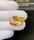 Natural Citrine Gemstone Faceted Cut Pear Shape High Quality Loose Gemstones For Jewelry Making 25x15x9 MM Size 1 Pcs SM24918