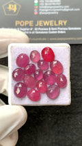 Natural Pink Sapphire Gemstone Rose Cut Fancy Shape Cabochon High Quality Loose Gemstones For Jewelry Making 8-10 MM Size 15 Pcs V2636