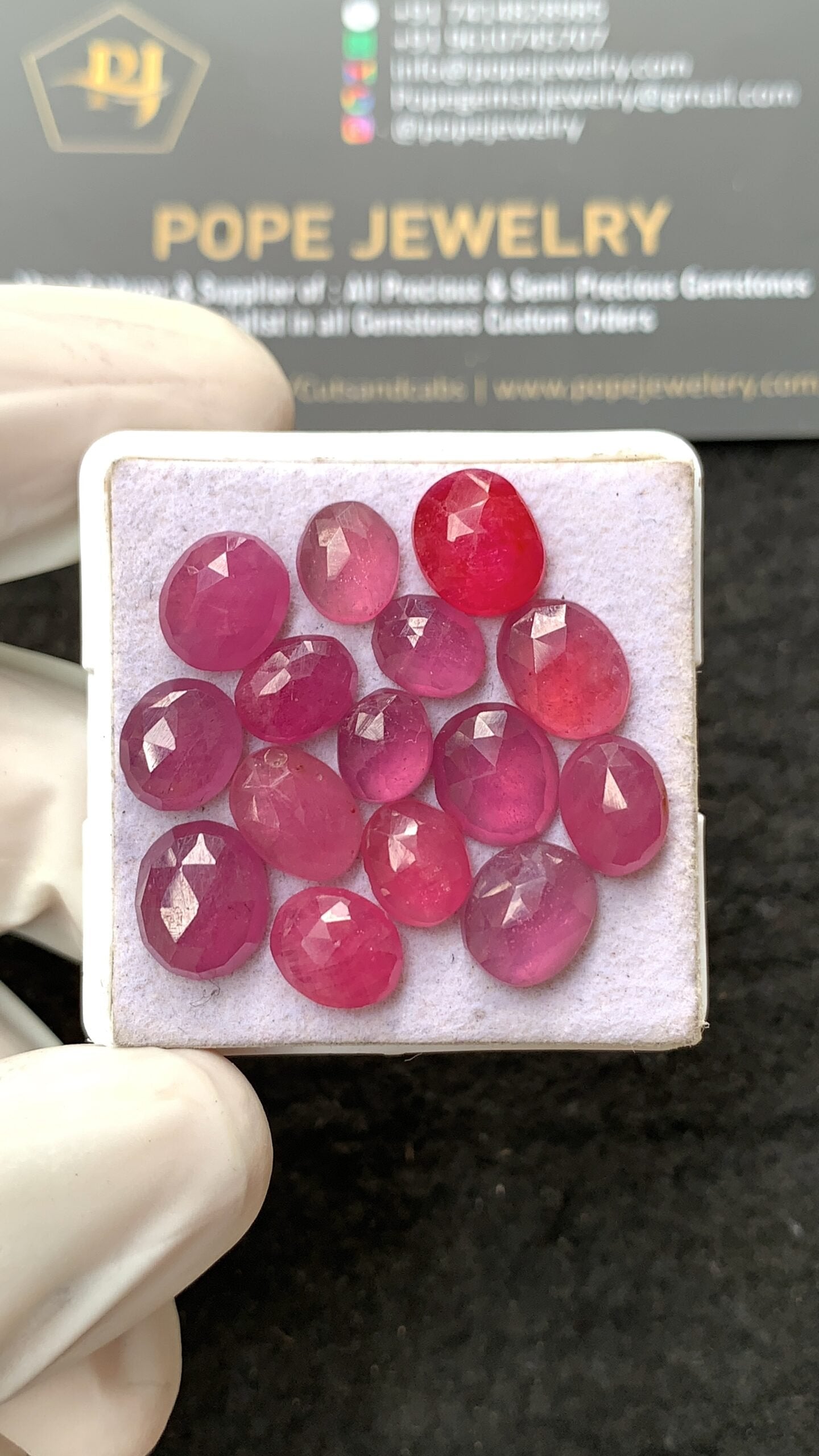 Natural Pink Sapphire Gemstone Rose Cut Fancy Shape Cabochon High Quality Loose Gemstones For Jewelry Making 8-10 MM Size 15 Pcs V2636