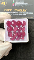 Natural Pink Sapphire Gemstone Rose Cut Fancy Shape Cabochon High Quality Loose Gemstones For Jewelry Making 6-10 MM Size 15 Pcs V2639