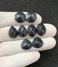 Black Spinel Gemstone Natural Black Spinel Precision Cut Mix Shape Gemstone 12-14 MM 4 Pair High Quality Wholesale gems SM23892