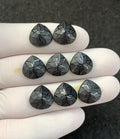 Black Spinel Gemstone Natural Black Spinel Precision Cut Heart Shape Gemstone 12 MM 8 Pcs High Quality Wholesale gems SM23901