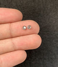Natural Salt And Paper Diamond Gemstone Rose Cut Round Shape Cabochon High Quality Loose Gemstones For Jewelry Making 3-4 MM Size 2 Pcs SM23919