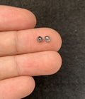 Natural Salt And Paper Diamond Gemstone Rose Cut Round Shape Cabochon High Quality Loose Gemstones For Jewelry Making 3-4 MM Size 2 Pcs SM23933