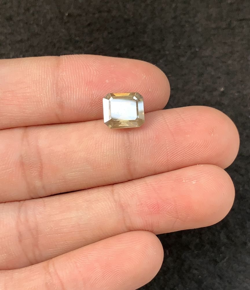 Moissanite Diamonds Gemstone Faceted Cut Rectangle Shape High Quality Loose Gemstones For Jewelry Making 9x8x5 MM Size 1 Pcs SM23942