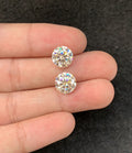 Moissanite Diamonds Gemstone Faceted Cut Round Shape High Quality Loose Gemstones For Jewelry Making 10 MM Size 2 Pcs SM23946