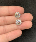 Moissanite Diamonds Gemstone Faceted Cut Round Shape High Quality Loose Gemstones For Jewelry Making 10 MM Size 2 Pcs SM23948