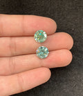 Moissanite Diamonds Gemstone Faceted Cut Round Shape High Quality Loose Gemstones For Jewelry Making 10 MM Size 2 Pcs SM23957