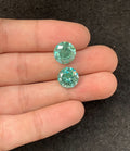 Moissanite Diamonds Gemstone Faceted Cut Round Shape High Quality Loose Gemstones For Jewelry Making 11 MM Size 2 Pcs SM23959