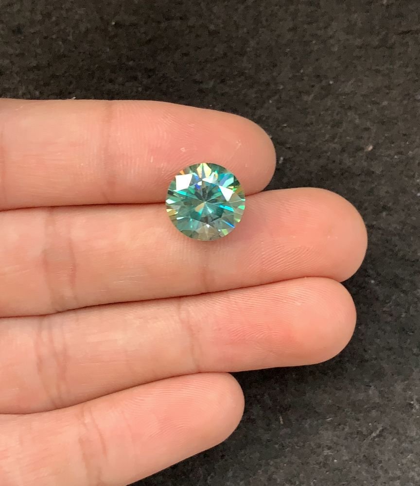 Moissanite Diamonds Gemstone Faceted Cut Round Shape High Quality Loose Gemstones For Jewelry Making 12x12x8 MM Size 1 Pcs SM23961