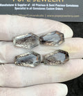 Natural Black Rutile Gemstone Faceted Cut Coffin Shape High Quality Loose Gemstones For Jewelry Making 20x13 MM Size 4 Pcs V4355