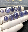 Natural Iolite Gemstone Rose Cut Mix Shape Cabochon High Quality Loose Gemstones For Jewelry Making 9-17 MM Size 10 Pcs SM24557