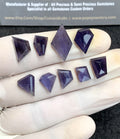Natural Iolite Gemstone Step Cut Fancy Shape Cabochon High Quality Loose Gemstones For Jewelry Making 8-20 MM Size 9 Pcs V2743
