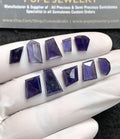 Natural Iolite Gemstone Step Cut Fancy Shape Cabochon High Quality Loose Gemstones For Jewelry Making 7-14 MM Size 10 Pcs V2745