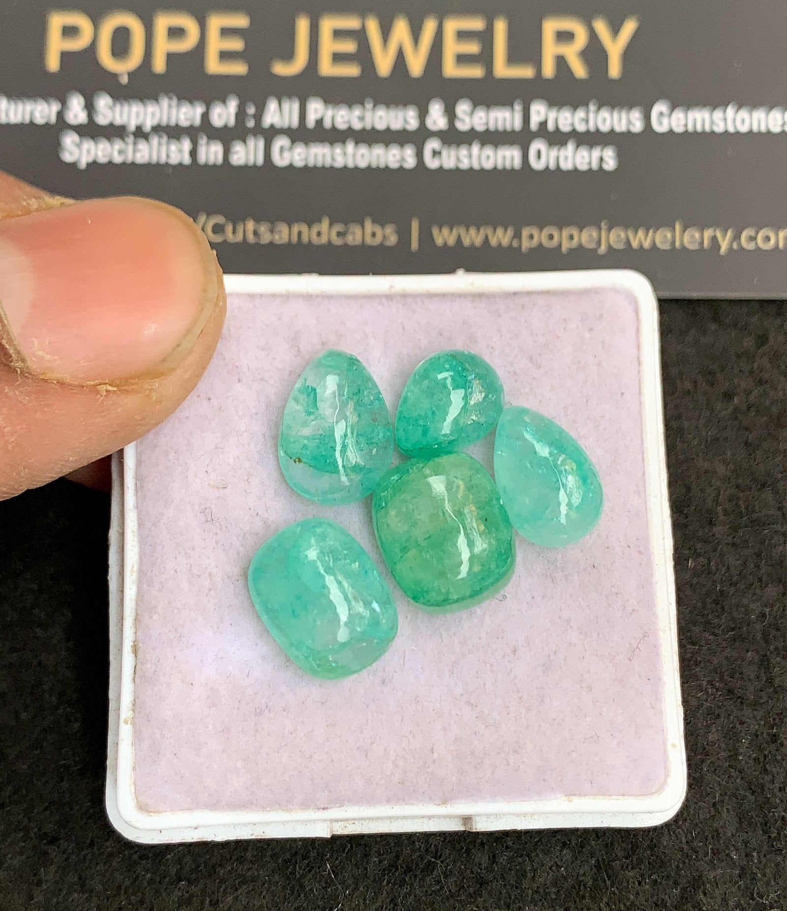 Natural Beryl Gemstone Smooth Mix Shape Cabochon High Quality Loose Gemstones For Jewelry Making 9-11 MM Size 5 Pcs V4874