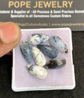 Natural Dendrite Opal Gemstone Rose Cut Pear Shape Cabochon High Quality Loose Gemstones For Jewelry Making 15x7 MM Size 7 Pcs V4889