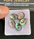 Natural Abalone Shell Pearl Doublet Gemstone Smooth Pear Shape Cabochon High Quality Loose Gemstones For Jewelry Making 14x10 MM Size 5 Pcs V4895