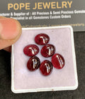 Natural Garnet Gemstone Smooth Oval Shape Cabochon High Quality Loose Gemstones For Jewelry Making 10x8 MM Size 6 Pcs V4909