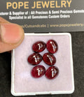 Natural Garnet Gemstone Smooth Oval Shape Cabochon High Quality Loose Gemstones For Jewelry Making 10x8 MM Size 6 Pcs V4910