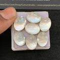 Natural Mother Of Pearl Doublet Gemstone Honey Comb Cut Oval Shape Cabochon Loose Gemstone For Jewelry Making Wholesalegems 16x12 MM Size 7 Pcs V5277