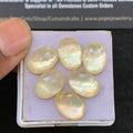 Natural Mother Of Pearl Doublet Gemstone Rose Cut Oval Shape Cabochon Loose Gemstone For Jewelry Making Wholesalegems 14x10 MM Size 6 Pcs V5279