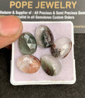 Natural Herkimer Lodolite Gemstone Rose Cut Fancy Shape Cabochon High Quality Loose Gemstones For Jewelry Making 15x11 MM Size 5 Pcs V4917