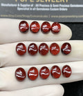 Natural Pyrope Garnet Gemstone Smooth Oval Shape Cabochon High Quality Loose Gemstones For Jewelry Making 7x9 MM Size 14 Pcs SM24600