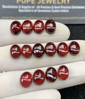Natural Pyrope Garnet Gemstone Smooth Oval Shape Cabochon High Quality Loose Gemstones For Jewelry Making 7x9 MM Size 14 Pcs SM24601