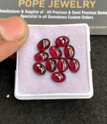 Natural Garnet Gemstone Smooth Oval Shape Cabochon High Quality Loose Gemstones For Jewelry Making 8x6 MM Size 10 Pcs V4923