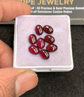 Natural Garnet Gemstone Smooth Oval Shape Cabochon High Quality Loose Gemstones For Jewelry Making 8-6 MM Size 8 Pcs V4924