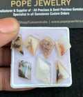 Natural Dendrite Agate Gemstone Smooth Fancy Shape Cabochon High Quality Loose Gemstones For Jewelry Making 12-17 MM Size 7 Pcs V4735