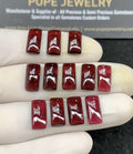 Natural Garnet Gemstone Smooth Rectangle Shape Cabochon High Quality Loose Gemstones For Jewelry Making 6x12 MM Size 12 Pcs SM24607