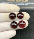 Natural Garnet Gemstone Smooth Round Shape Cabochon High Quality Loose Gemstones For Jewelry Making 12 MM Size 4 Pcs SM24608