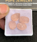 Natural Morganite Gemstone Hand Carved Mix Shape Cabochon High Quality Loose Gemstones For Jewelry Making 13-15 MM Size 4 Pcs V4933