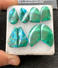 Natural Chrysocolla Malachite Gemstone Smooth Fancy Shape Cabochon High Quality Loose Gemstones For Jewelry Making 17-30 MM Size 4 Pair V4270