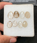 Natural Golden Rutile Gemstone Rose Cut Fancy Shape Cabochon High Quality Loose Gemstones For Jewelry Making 12-15 MM Size 8 Pcs V4271