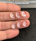 Natural Crystal Gemstone Rose Cut Oval Shape Cabochon High Quality Loose Gemstones For Jewelry Making 11x9 MM Size 6 Pcs V4946