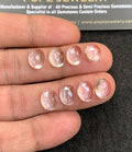 Natural Crystal Gemstone Rose Cut Oval Shape Cabochon High Quality Loose Gemstones For Jewelry Making 10x8 MM Size 8 Pcs V4948