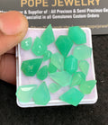 Natural Chrysoprase Gemstone Step Cut Mix Shape Cabochon Beautiful Amazing & High Quality Loose Gemstones For Jewelry Making 6-12 MM Size 20 Pcs V4778