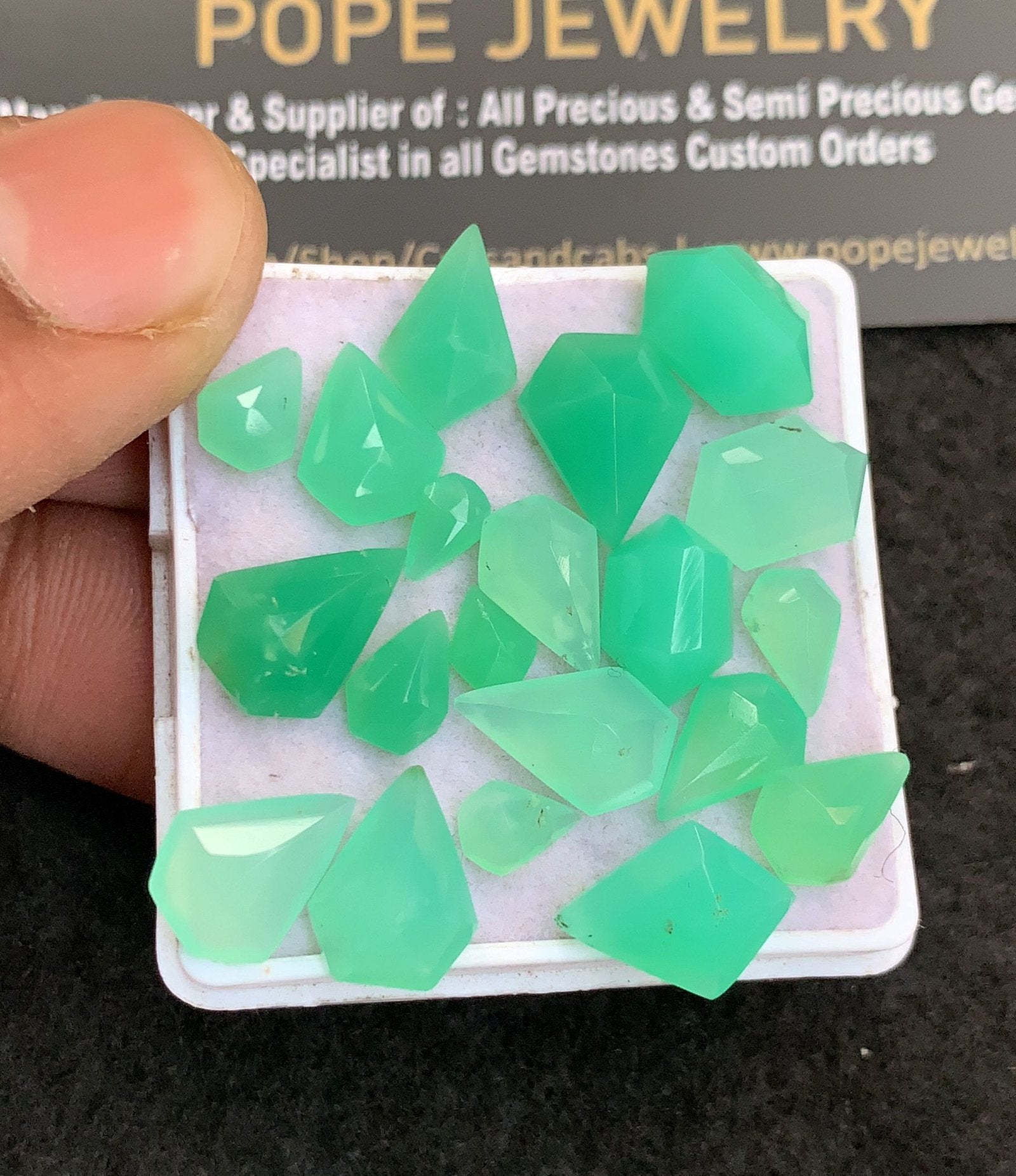 Natural Chrysoprase Gemstone Step Cut Mix Shape Cabochon Beautiful Amazing & High Quality Loose Gemstones For Jewelry Making 6-12 MM Size 20 Pcs V4778