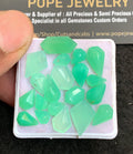 Natural Chrysoprase Gemstone Step Cut Mix Shape Cabochon Beautiful Amazing & High Quality Loose Gemstones For Jewelry Making 7-15 MM Size 20 Pcs V4779