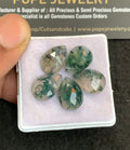 Natural Moss Agate Gemstone Rose Cut Pear Shape Cabochon High Quality Loose Gemstones For Jewelry Making 14x10 MM Size 5 Pcs V4789