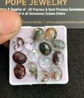 Natural Herkimer Lodolite Gemstone Rose Cut Oval Shape Cabochon High Quality Loose Gemstones For Jewelry Making 10x8 MM Size 14 Pcs V4799